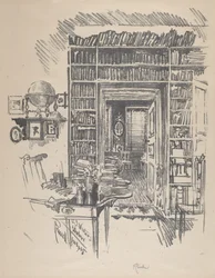 Biblioteksrum hos dr Wister