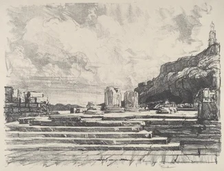 Eleusis, templets trottoar