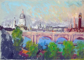 London över Waterloo Bridge