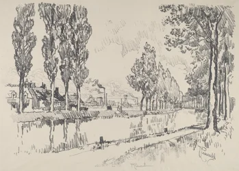 Kanalen vid Blanzy, Frankrike, 1911.