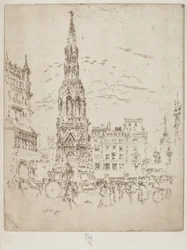 Elinor Cross, framför Charing Cross järnvägsstation