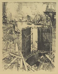 The Guard Gate, Gatun Lock, 1912