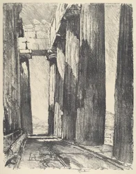 Parthenons portik, 1913.