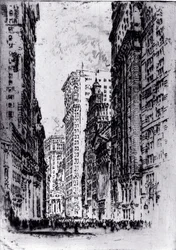 The Stock Exchange av Joseph Pennell