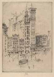 Union Square, regnig dag