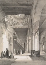 12. Interiör, moskén i Ibn Toûloûn, 1843.