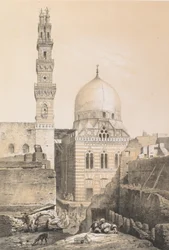 80. El Ghoûrys moské och grav, Kairo, 1843.