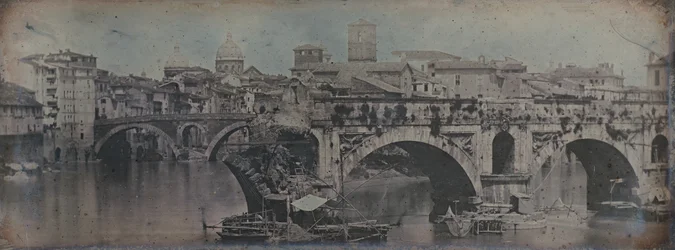 Ponte Rotto Pontus Aemilius, Rom, 1842.