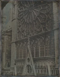 Rose Window, Notre-Dame-katedralen, Paris, 1841.