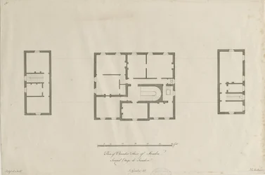 Sandon Hall - Plan över kammargolvet: gravyr, nd [1769-1771] (tryck)