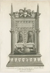 Sandon Church - Sampson Erdeswickes grav: gravyr