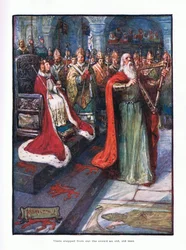 Där klev ur folkmassan och gammal, gammal man, 1910