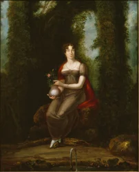 Kvinnoporträtt, även tolkat som porträtt av Madame de Staël