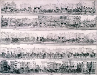 Drottning Victorias framsteg genom London, 1837