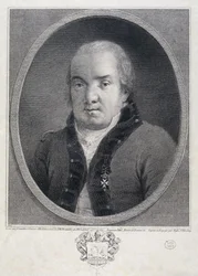 Porträtt av arkitekten Giacomo Quarenghi 1744-1817, sent 1700-tal.