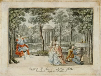 Tamino, Pamina och Papageno ... (gravyr)