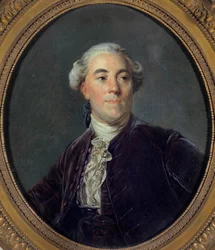 Porträtt av Jacques Necker (1732-1804) Ministermålning av Joseph Siffred Duplessis (1725-1802) (Joseph-Siffred, Joseph Siffrede, Joseph-Siffrede, Joseph Siffrein, Joseph-Siffrein) 1781 Dim 0,32x0,27 m