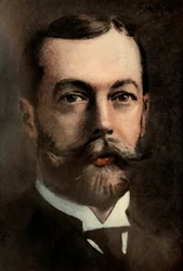 George V., kung av England, 1910.