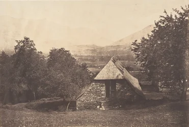 Argelès-dalen nära gården Despourreins. St-Sauveur, 1853.