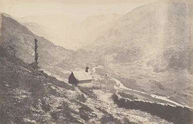 Valley of Bosost hämtad från capilla San Antonio, 1853.