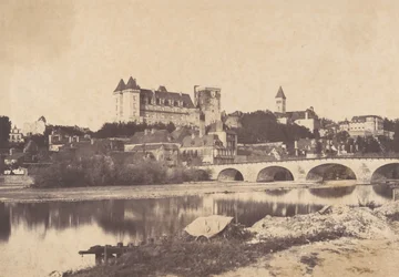 Utsikt över Chateau de Pau, 1853.