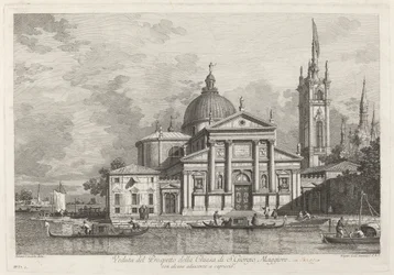 Vy över prospektet för kyrkan S. Giorgio Maggiore