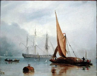 A Tranquil Day (olja på panel)