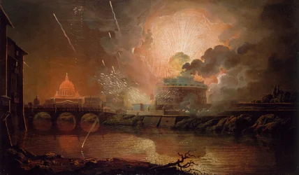Fyrverkeri vid Castel Sant Angelo, 1774-1778.