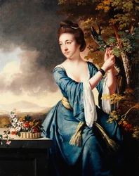 Porträtt av Elizabeth, Mrs John Bostock, ca 1769