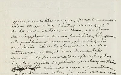 Autografbrev till Eugene de Beauharnais, Paris, 2 januari 1809 (penna och bläck på papper)