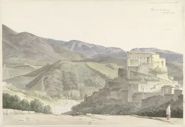 Italienskt landskap vid Subiaco