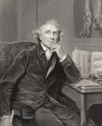 John Hunter, graverad av G.H. Adcock, ur 