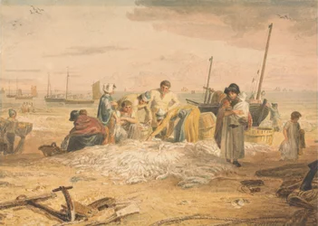 Landar en fångst av makrill, Hastings