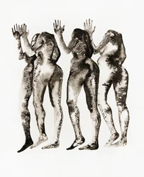 Abstrakt bläck – kvinnor