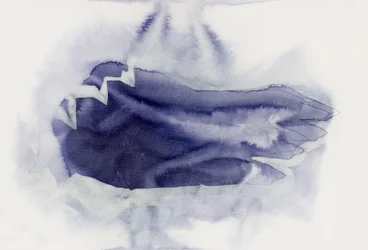 Mjuk indigo – abstrakt