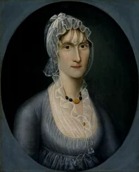 Porträtt av fru Barbara Baker Murphy Hustru till sjökapten, ca. 1810.