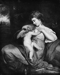 Hope Nursing Love Miss Morris som Hope Nursing Cupid, c1770, 1912