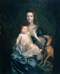 Jane Hamilton, fru till 9:e Lord Cathcart, och hennes dotter Jane, senare hertiginna av Atholl