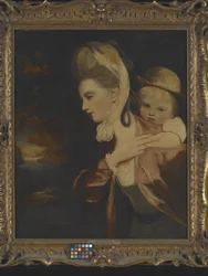 Pick-A-Back (Mrs. Payne Gallaway And Child) (Copy Of) (olja på duk)