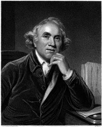 Porträtt av John Hunter, graverat av William Holl, ca 1830-talet