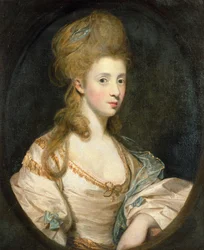 Porträtt av Mrs John Musters c.1777-80