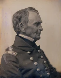 Kommodor Charles Morris, ca. 1850. Skapare: Josiah Johnson Hawes, Albert Sands Southworth.