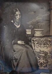 Harriet Beecher Stowe, 1850-talet. Skapare: Josiah Johnson Hawes, Albert Sands Southworth.