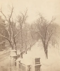Boston Common Snow Scene, 1850-talet.