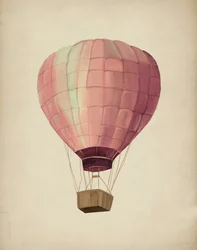 Drömmande rosa ballong
