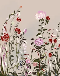 Måleriska trädgårdsblommor