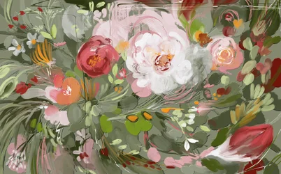 Färgsprakande blommor i trädgården