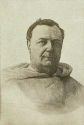 Porträtt av Pere Ollivier, generalpredikant av Sankt Dominicusorden (illustration)