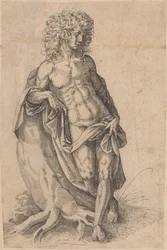 Apollo, ca 1580 (penna och bläck)