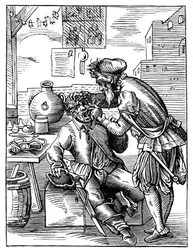 Tandläkare, 1500-talet 1849.